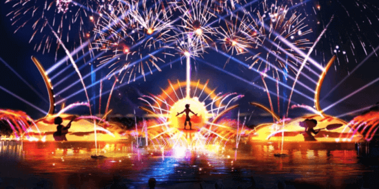 Nighttime spectacular Harmonious logo