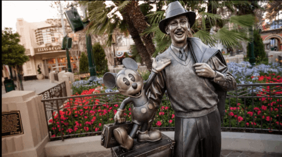 Walt and Mickey Statue in Disney's California Adventure