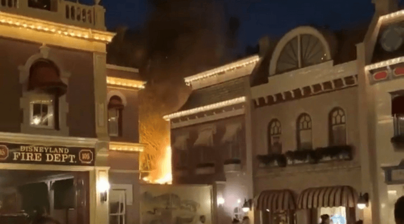 disneyland fire