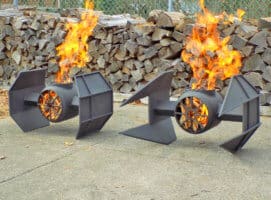 Tie Fighter fire pit