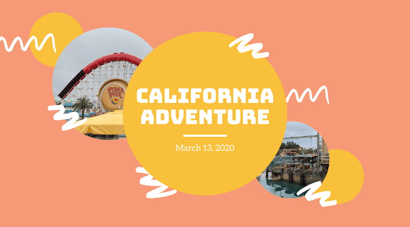 california adventure before park closure