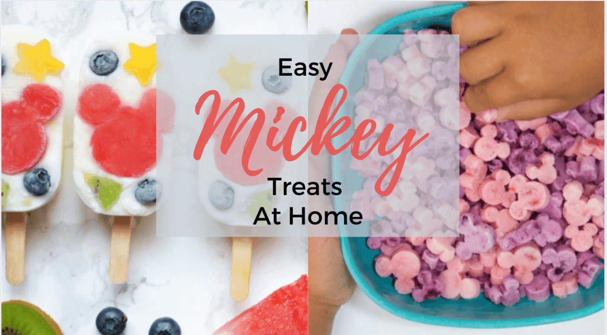 mickey shaped snacks at home