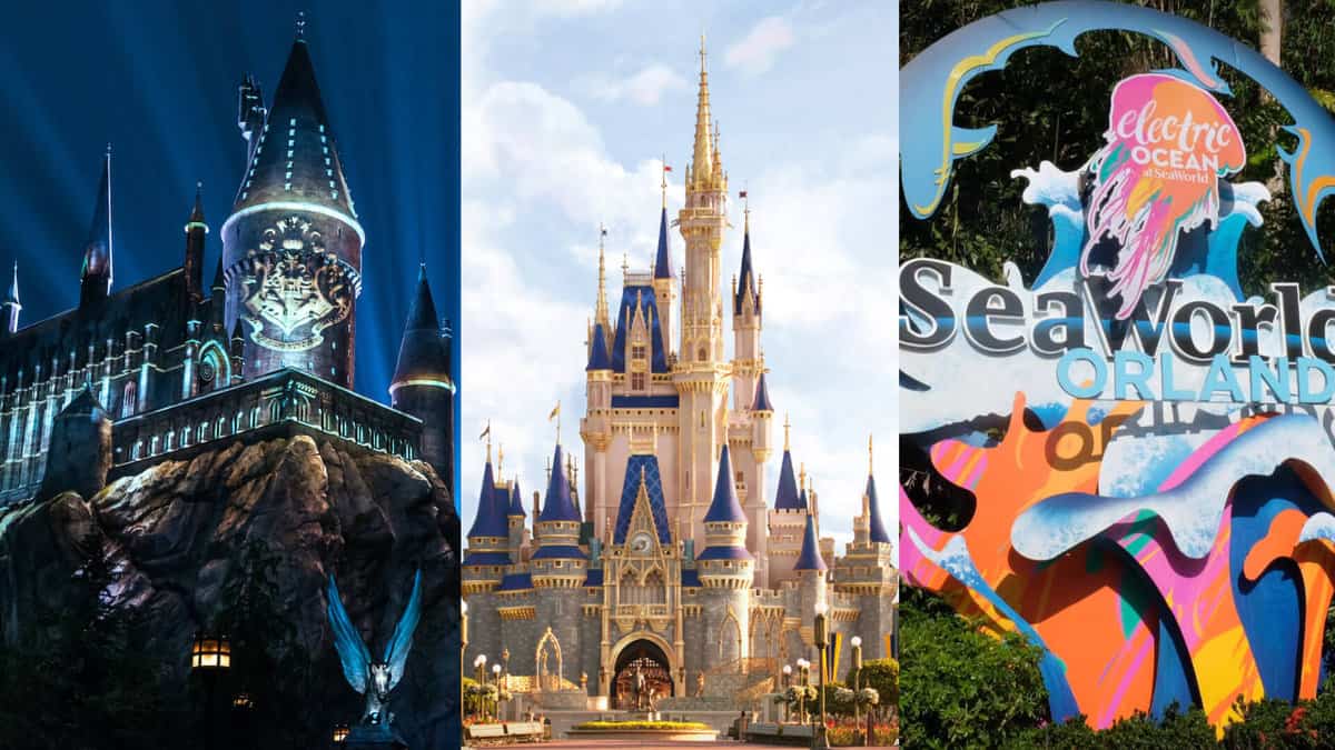 Universal Orlando, Disney World, SeaWorld