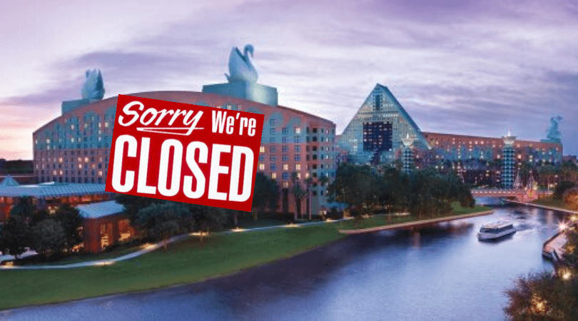 Walt Disney World Swan and Dolphin Resort Close