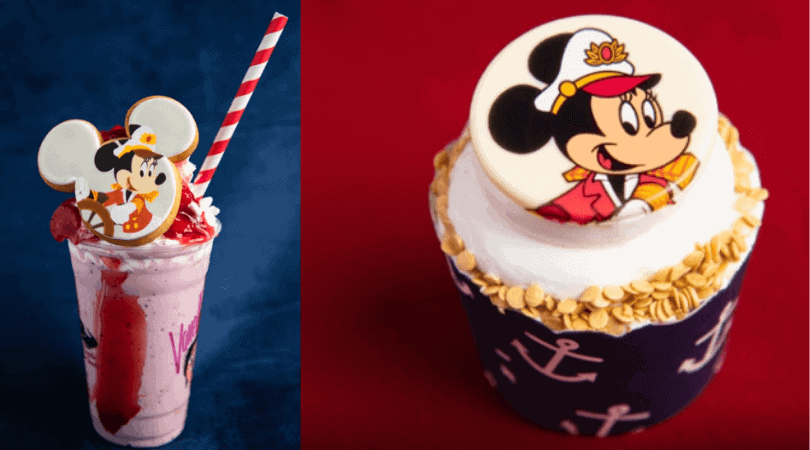captain minnie cupcake milkshake