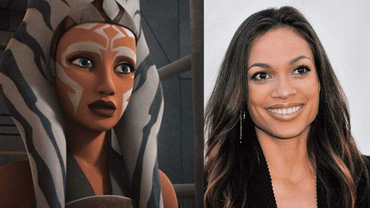 Rosario Dawson and Ahsoka Tano