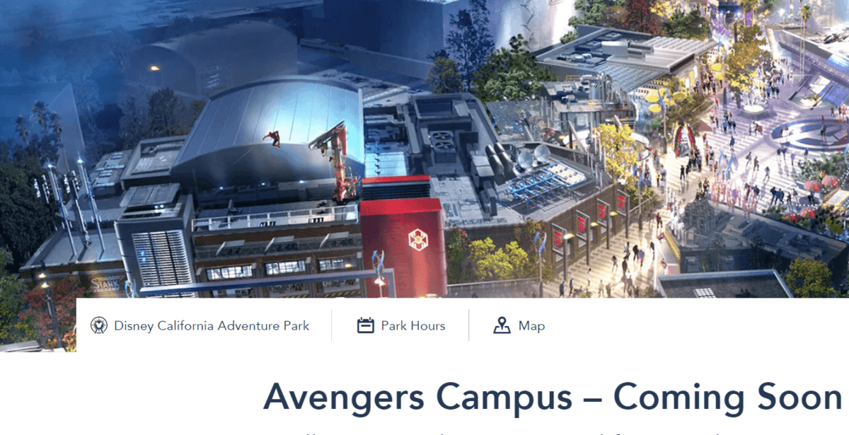 avengers campus opening delayed