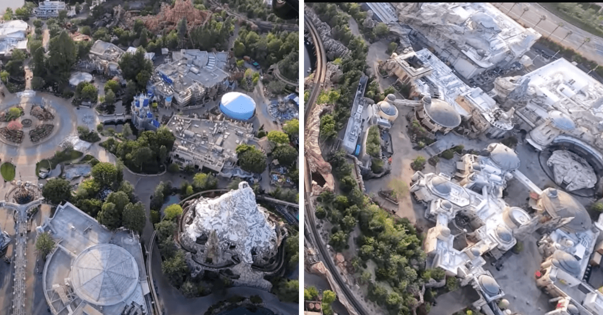empty disneyland