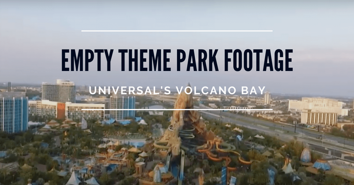Empty Universal's Volcano Bay 
