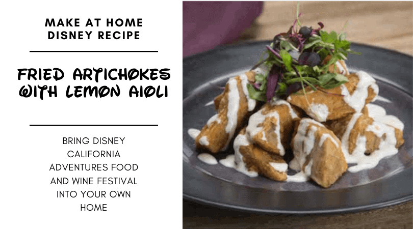 disney california adventure fried artichoke