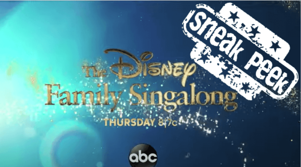 disney family singalong sneak peek