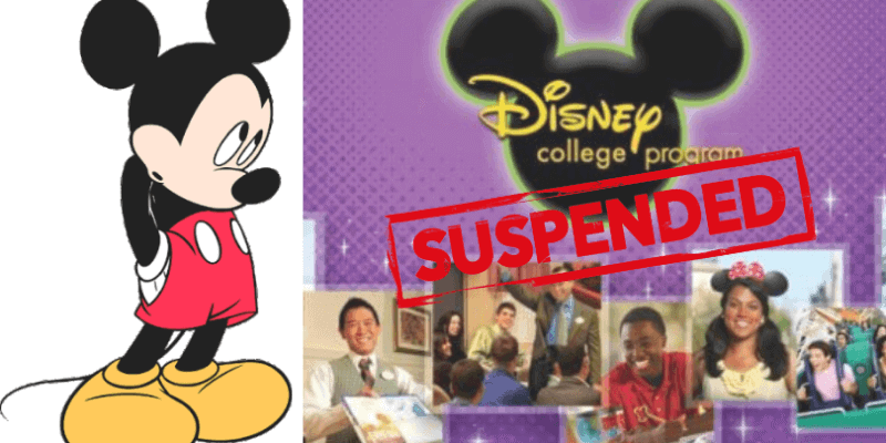 Disney College Program Suspended