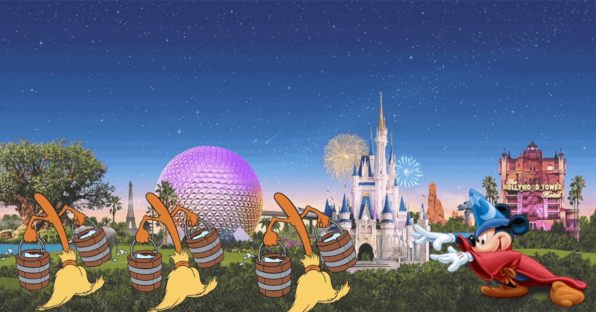 Closed Disney Park Footage