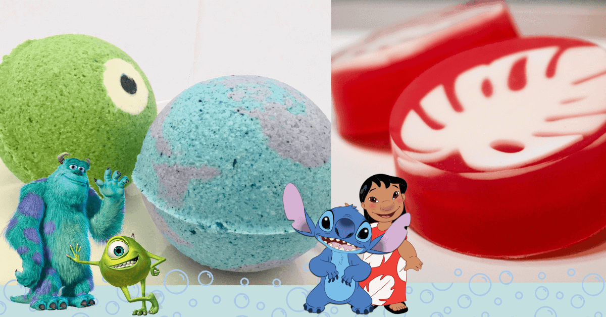 Bath bombs inspired in Monters Inc. and Soap inspired in Lilo and Stitch