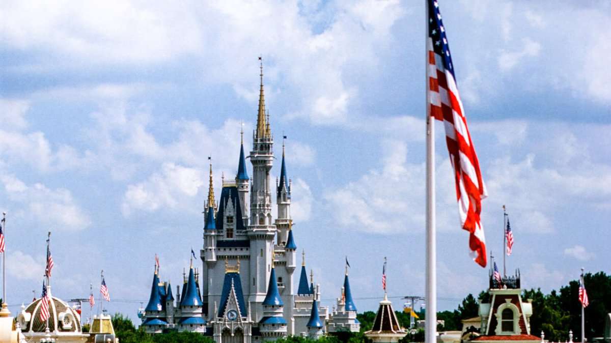 flag over magic kingdom