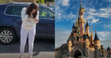 Woman in Tears Disneyland Paris