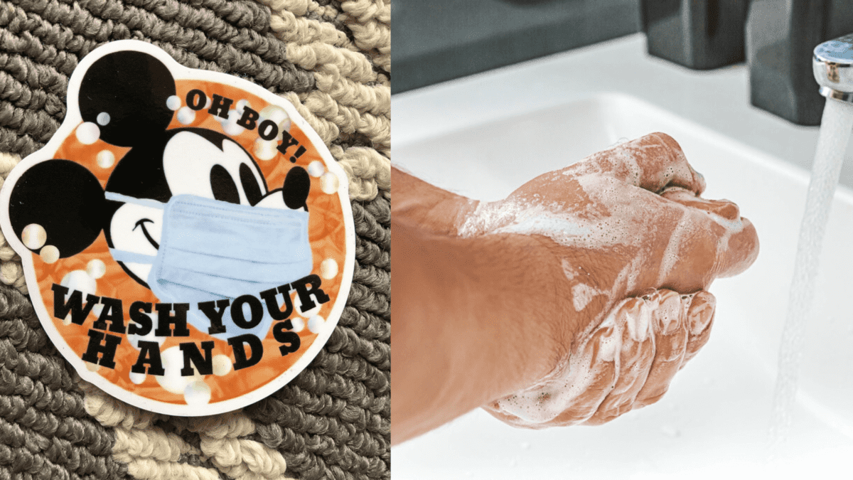 washing hands spoof passholder magnet