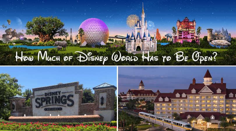 How Much of Disney World Has to Be Open