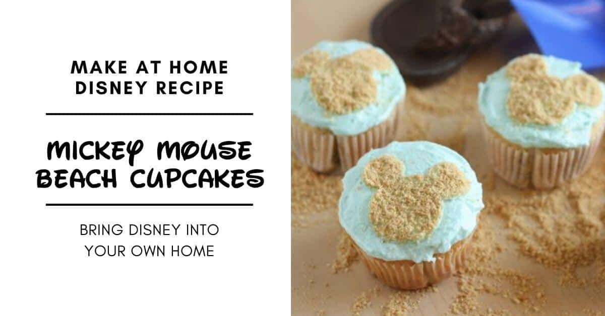 Mickey Mouse Beach Cupcake