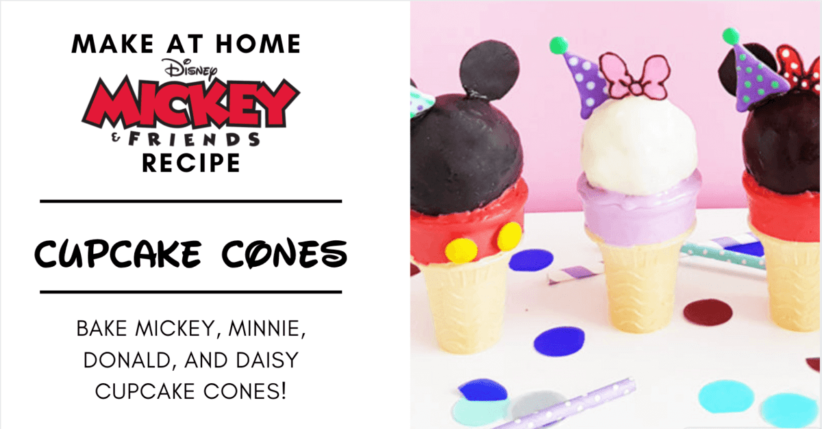 mickey cupcake cone header