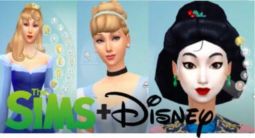 Cover photo of Disney Princesses as Sims.