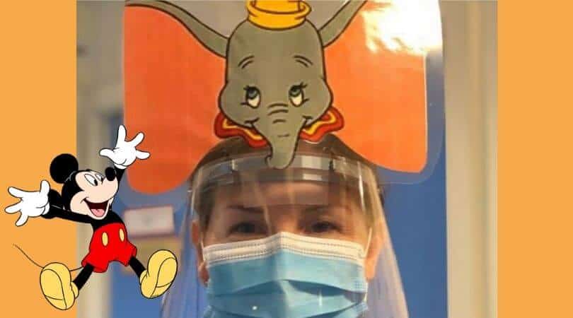 Hospital Staff using Disney Masks