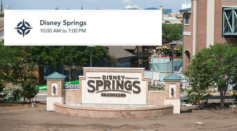 disney springs closing early
