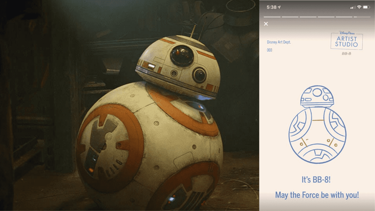 Learn How To Draw BB 8 Thanks To Disney s Artist Studio