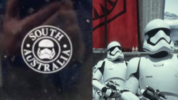 Star Wars Bumper Sticker(Left), Two Stormtrooper(Right)