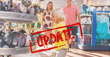 Guest shopping at disney store