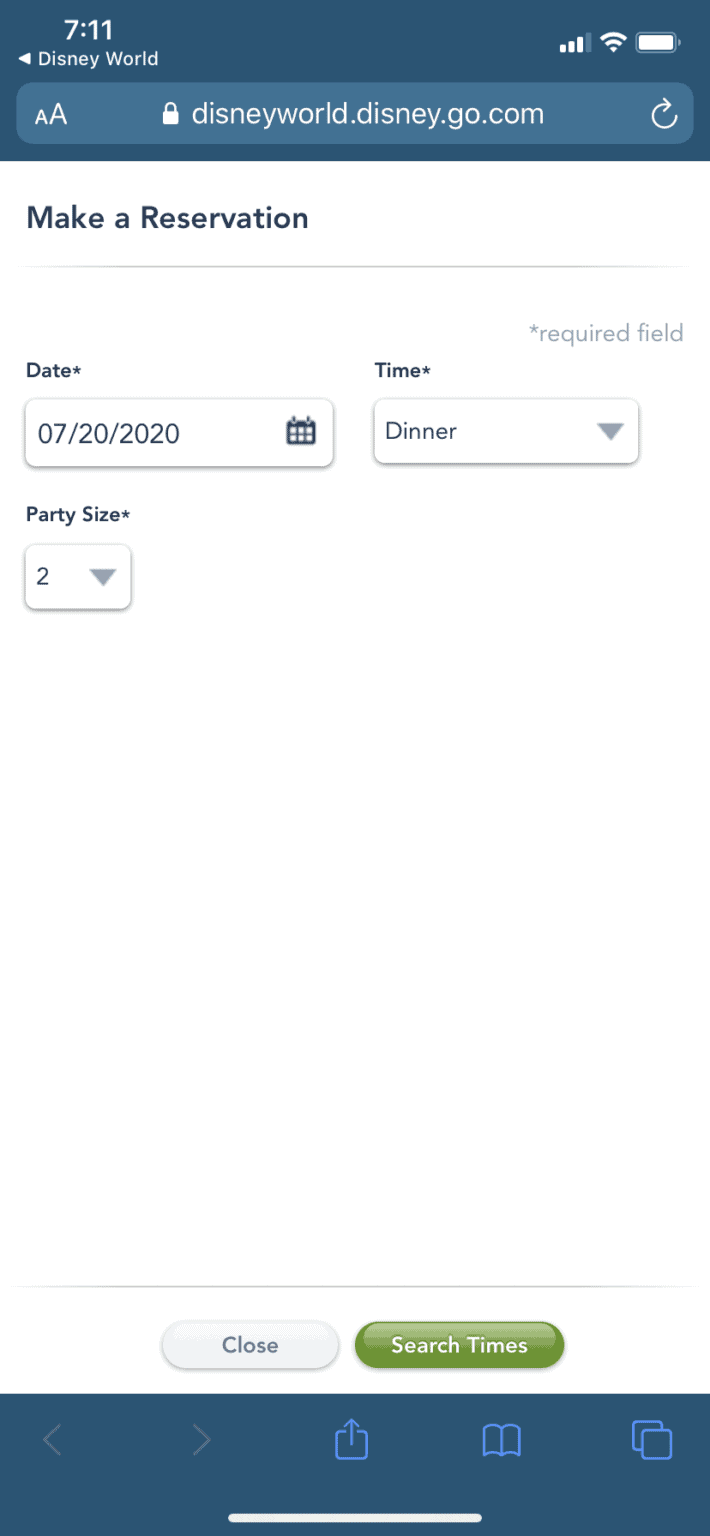 Walt Disney World Dining Reservations Now Available for Select