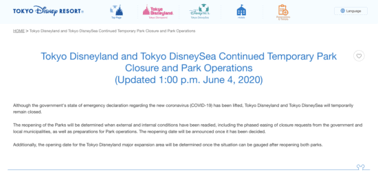 tokyo disney update