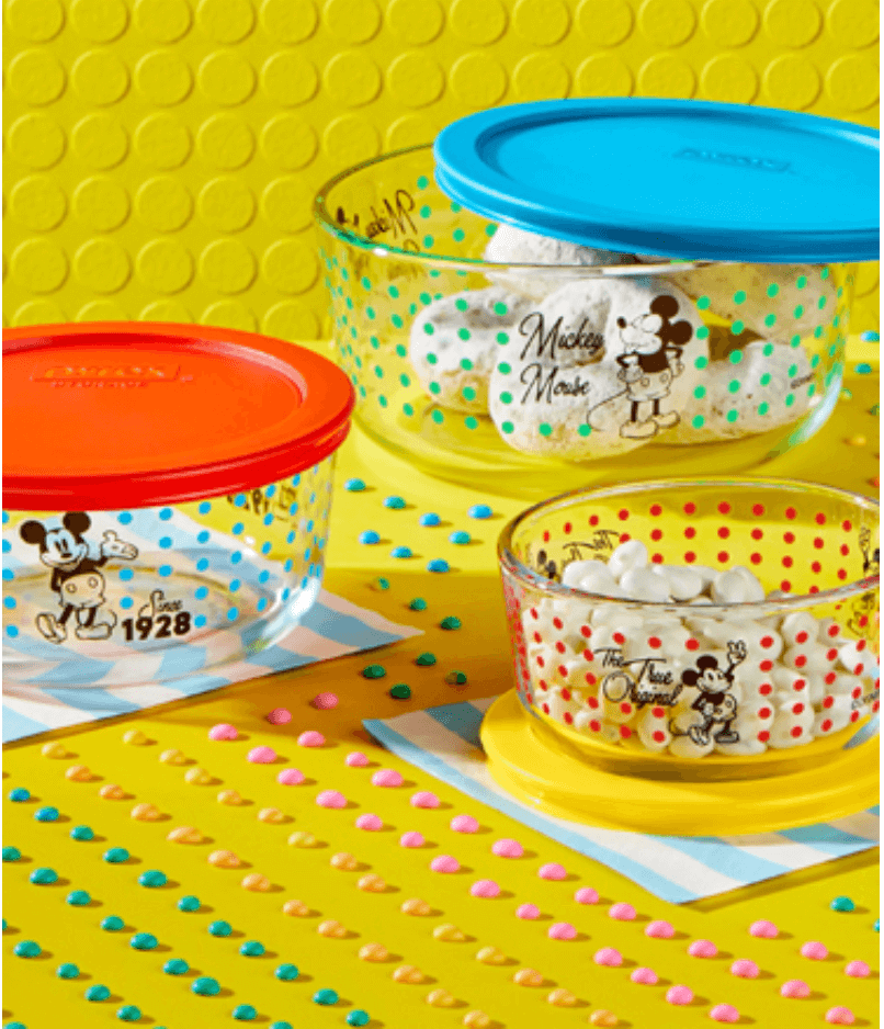 mickey pyrex containers