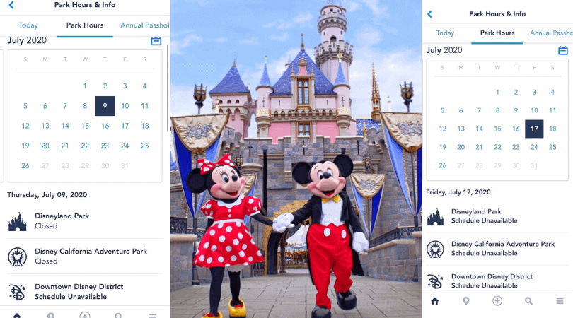 Mickey and Minnie in from of Sleeping Beauty castle
