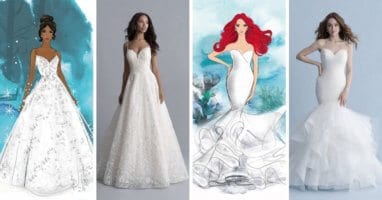 Women in wedding dresses
