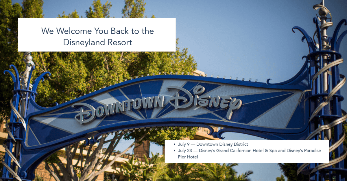 disneyland reopening