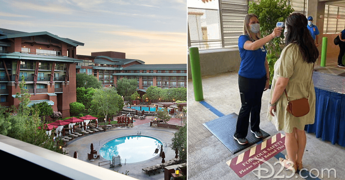 disney resort hotels temperature checks