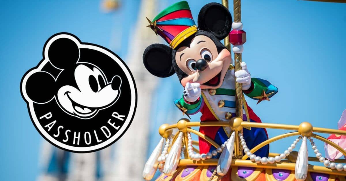 Walt Disney Passholder, with Mickey Mouse on the right