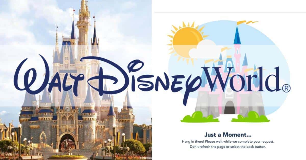 Disney castle and text