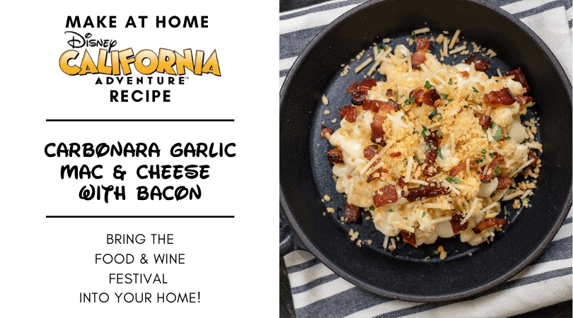 carbonara garlic mac & cheese with bacon