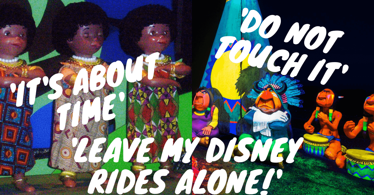 Dolls from attractions and text