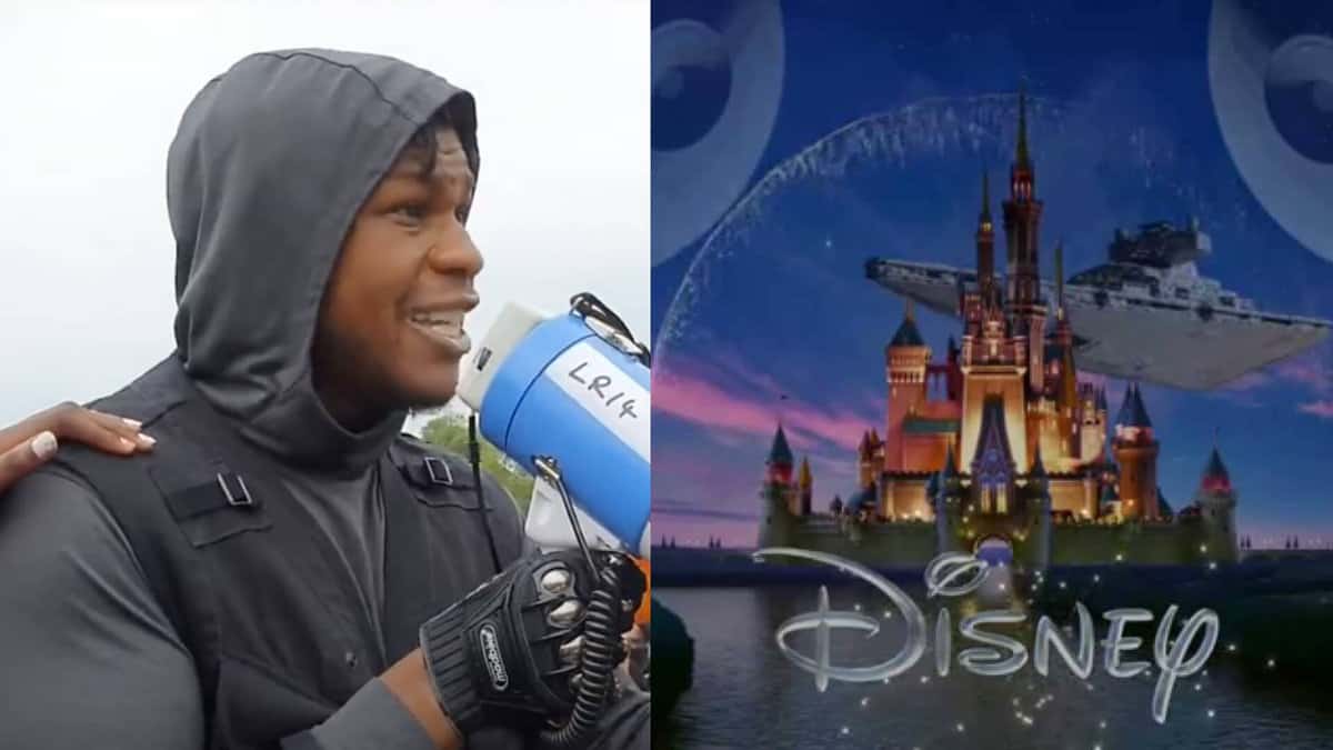 Black Man in a Hoodie with Megaphone(Left), Walt Disney Pictures(Right)