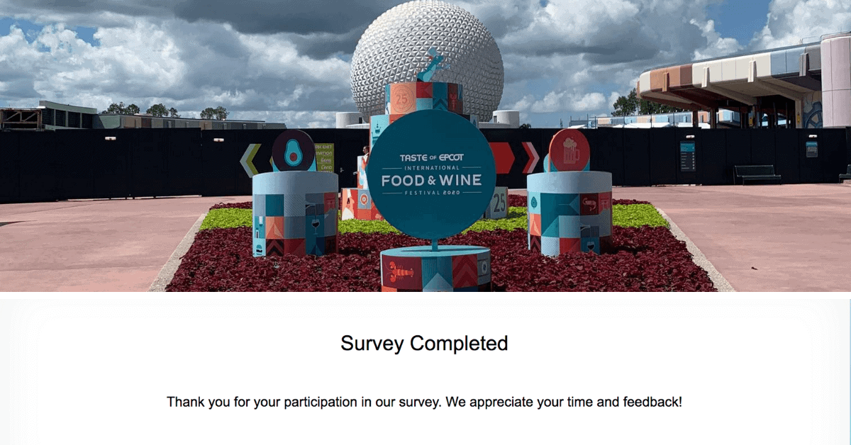 Disney World Guest Survey