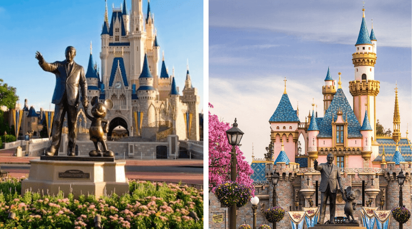 Disney World to Disneyland