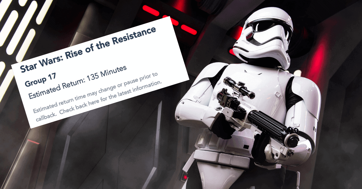 Star Wars: Rise of the Resistance Virtual Queue