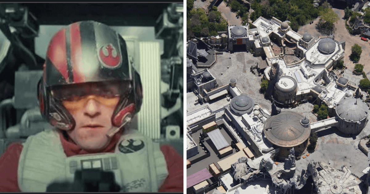 Aerial Footage Star Wars: Galaxy's Edge