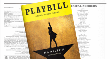 Hamilton playbill header
