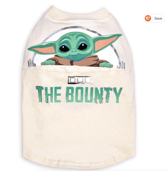 the bounty baby yoda dog jersey