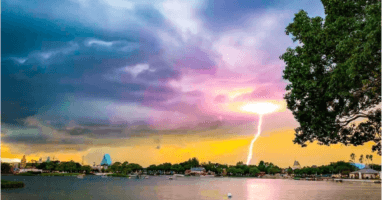 Lightning strike Disney World