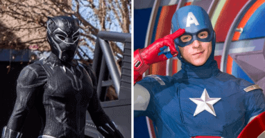 avengers campus super hero performers